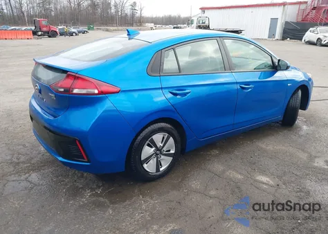 2017 Hyundai Ioniq Hybrid Blue из США, поврежденный, VIN KMHC65LC5HU031792